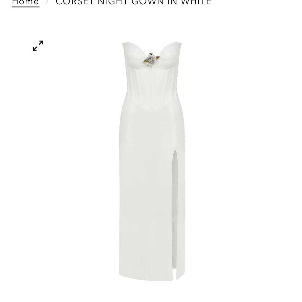 White corset dress